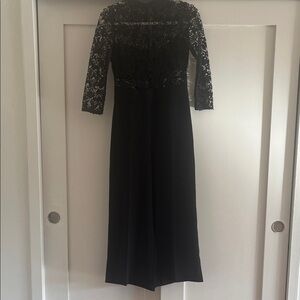 Zara Black Lace Long Sleeve Dress